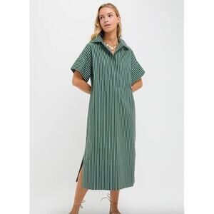 Pomander Place Green Stripe Reina Dress Sz 3XL